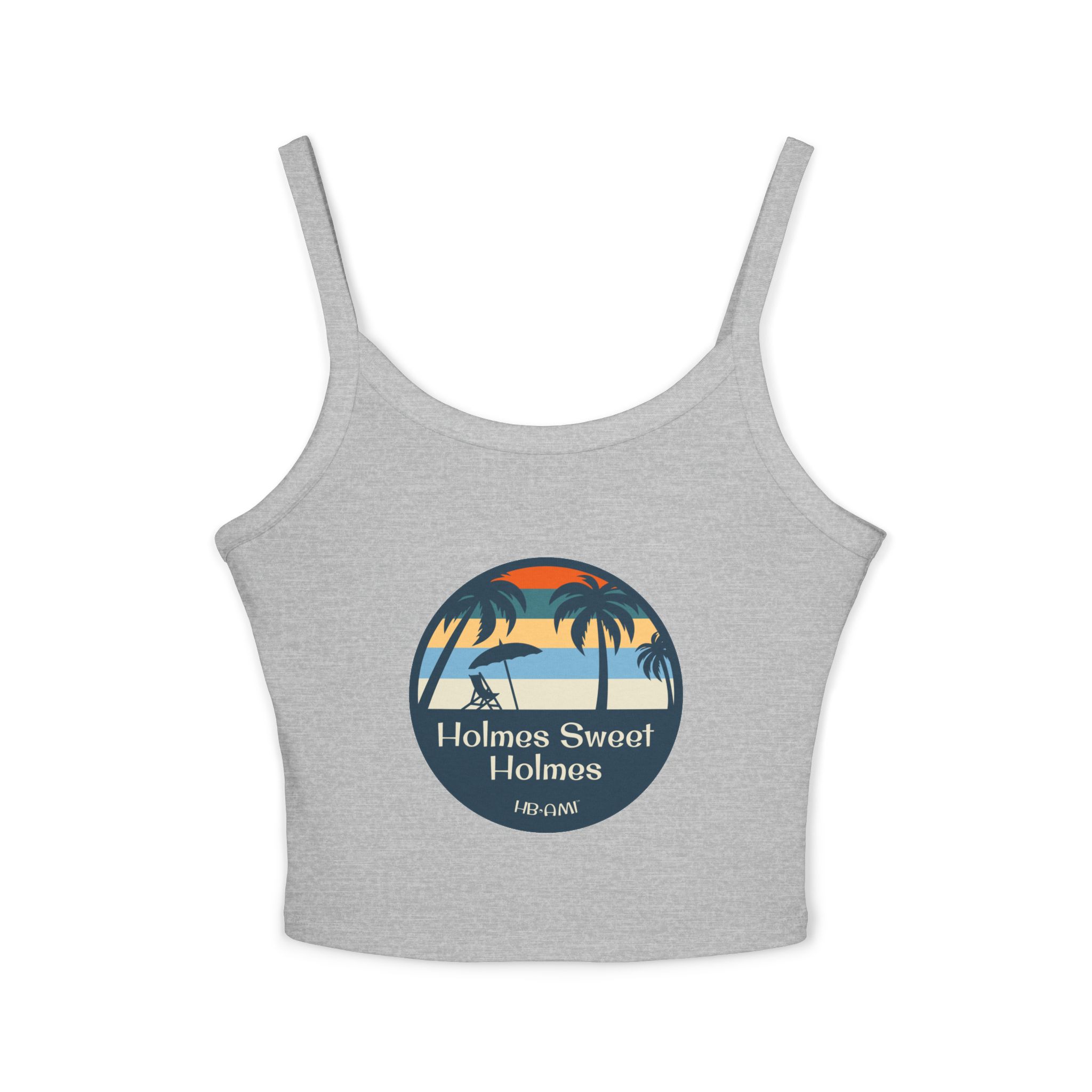 Palm Trees There Is No Place Like Holmes Framed Spaghetti Strap Tank Top HB-AMI Collection