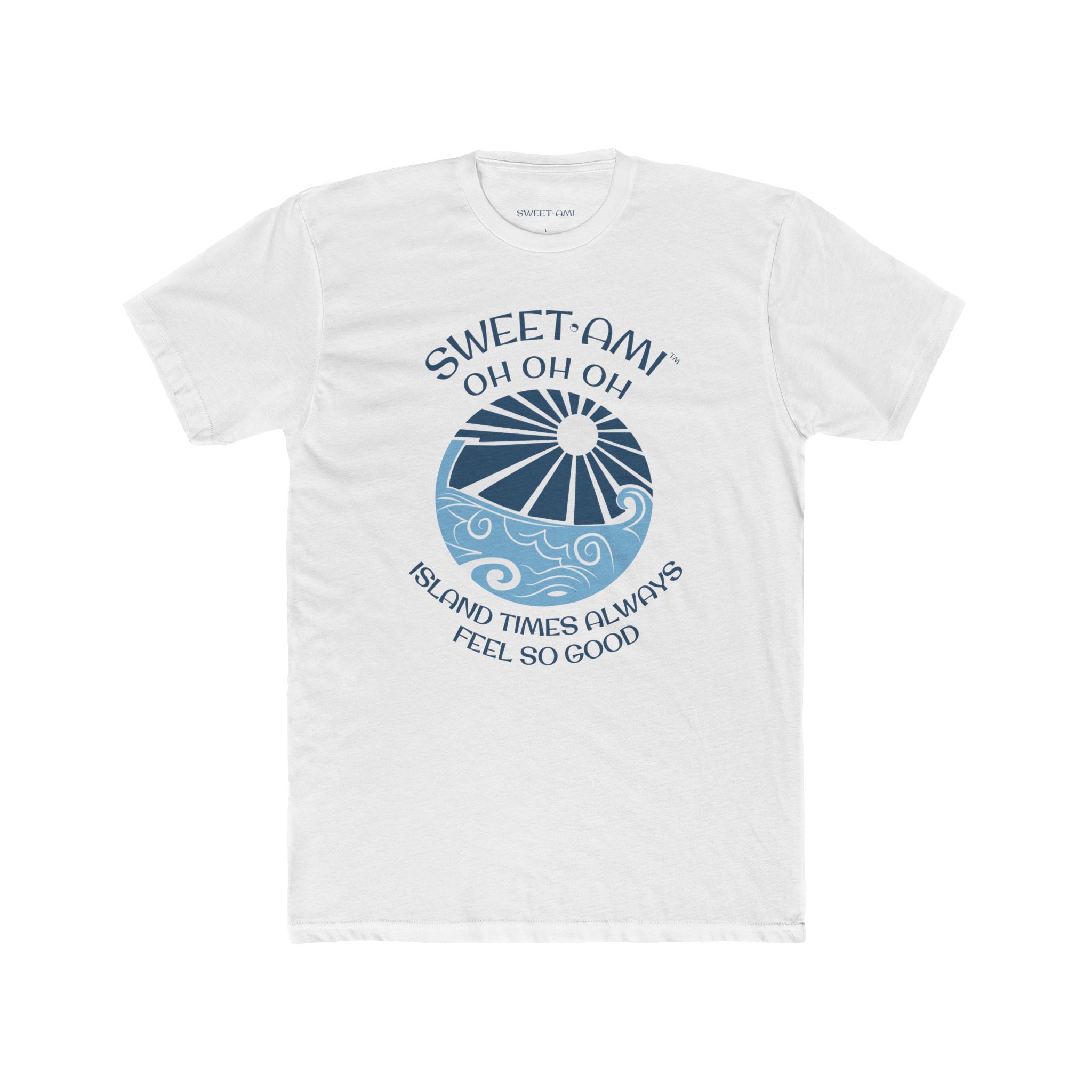 SWEET AMI Island Times Beach Ball Cotton Crew Tee