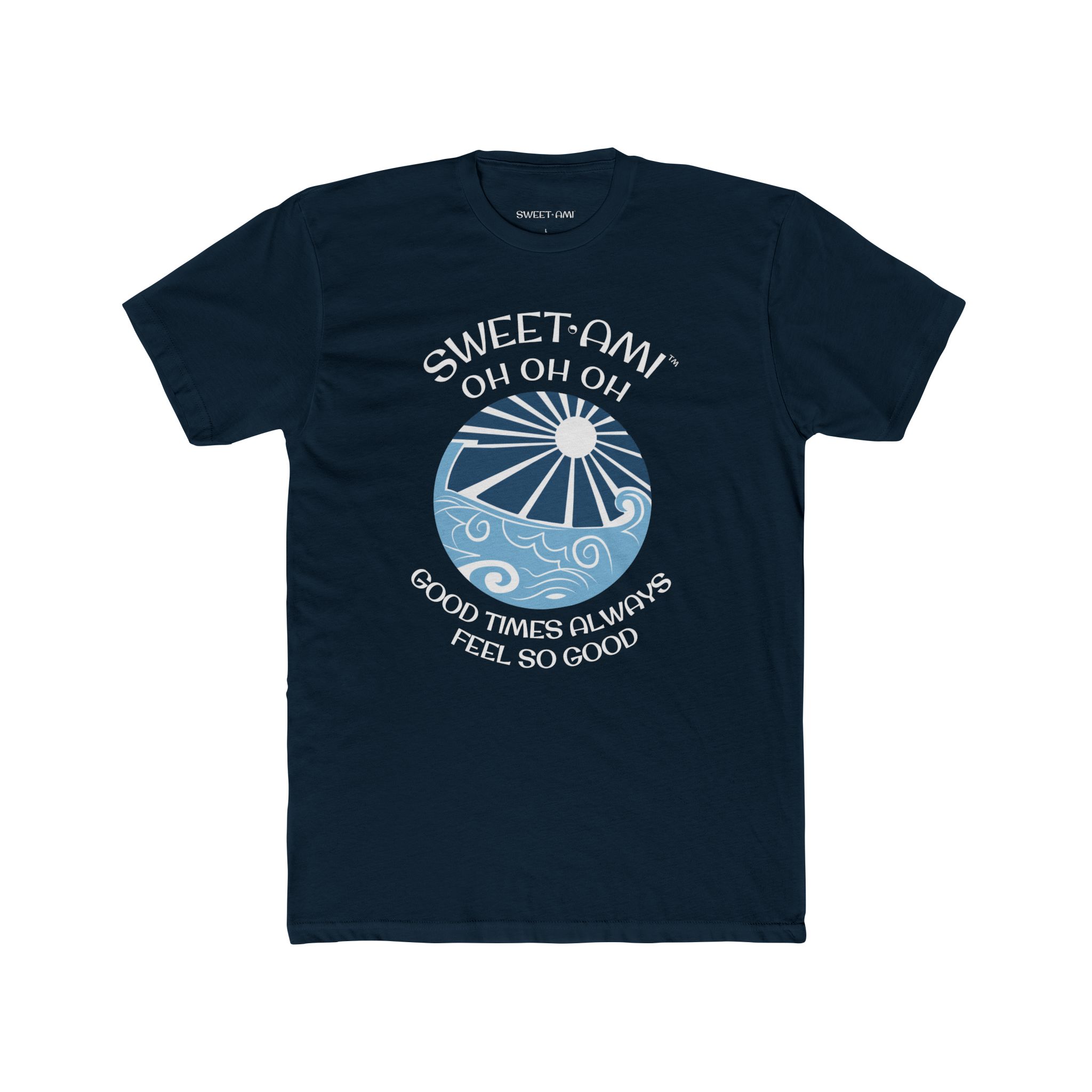 SWEET AMI Good Times Beach Ball Cotton Crew Tee - Image 1