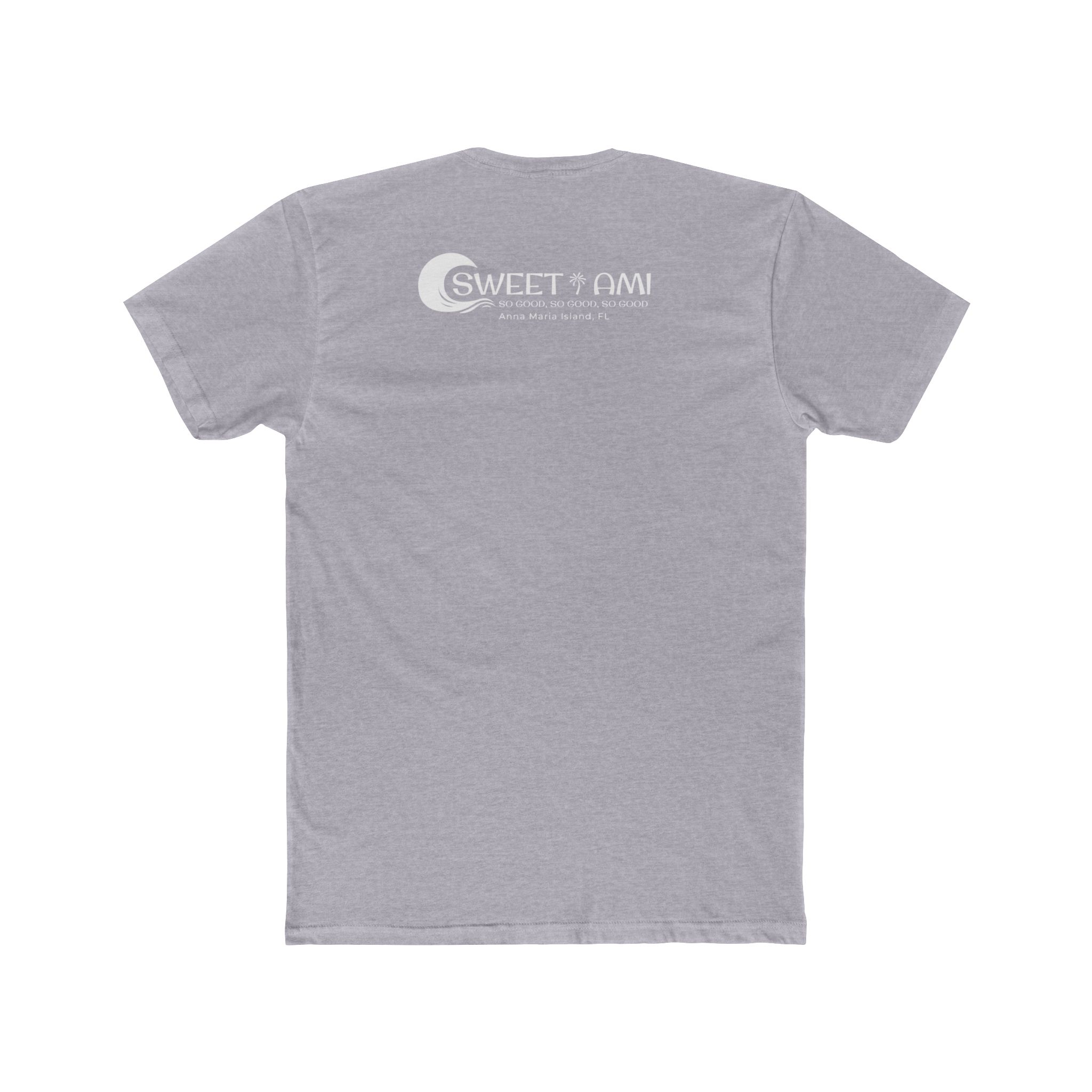 SWEET AMI Isle Times Palm Tree Cotton Crew Tee