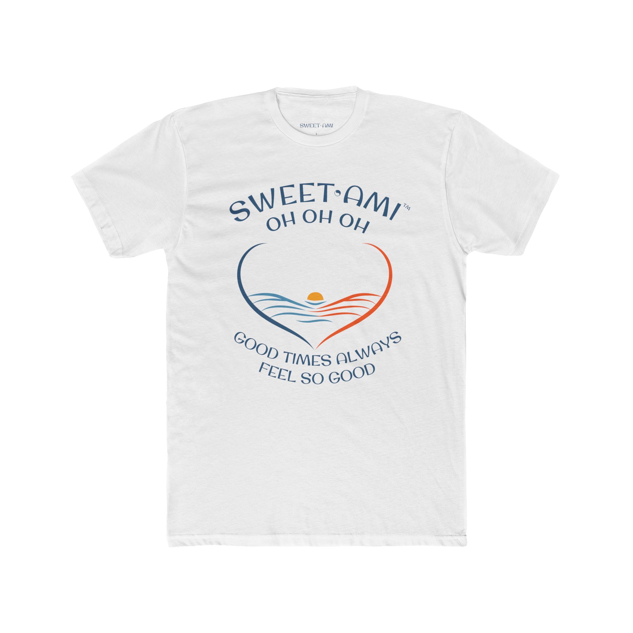 SWEET AMI Good Times Heart Cotton Crew Tee