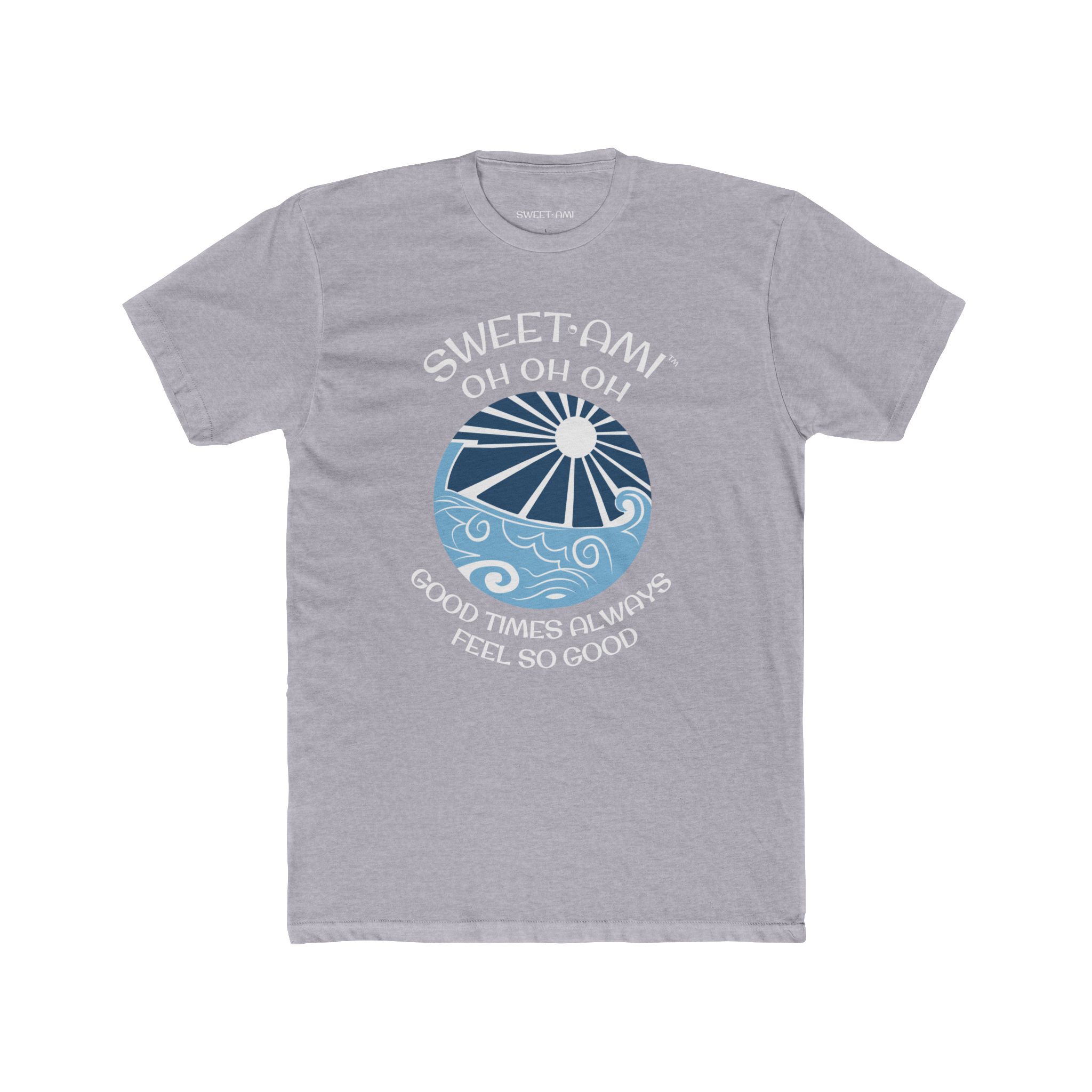 SWEET AMI Good Times Beach Ball Cotton Crew Tee - Image 1