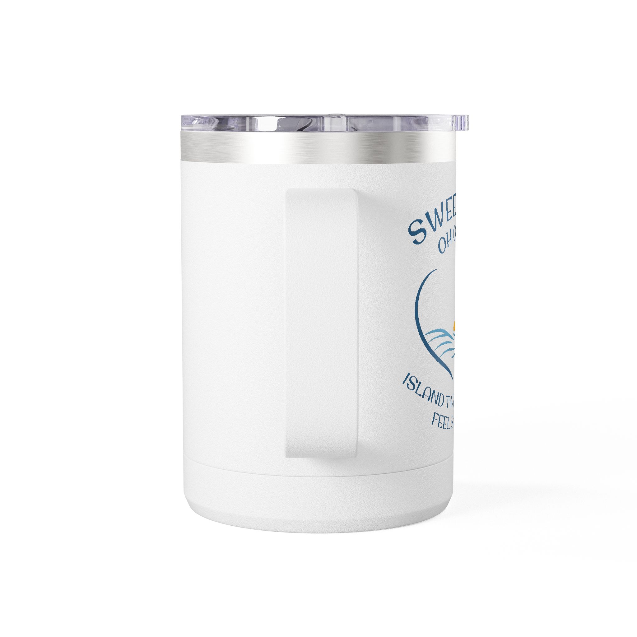 SWEET AMI Island Times Heart Coffee Mug Tumbler, 15oz - Image 3