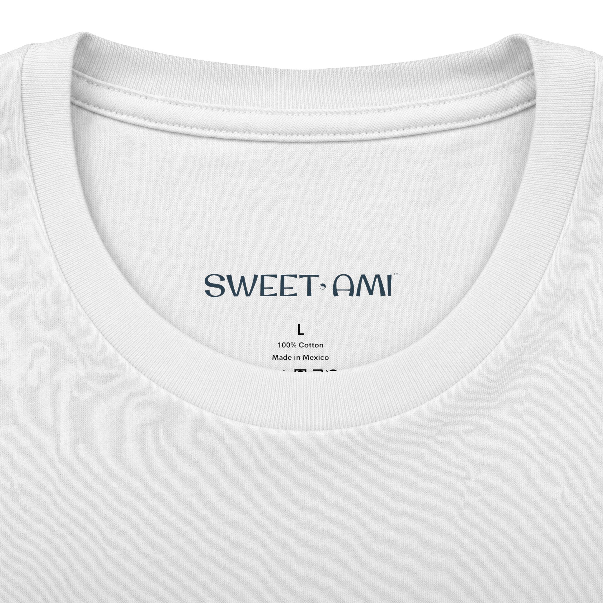 SWEET AMI Isle Times Palm Tree Cotton Crew Tee - Image 3