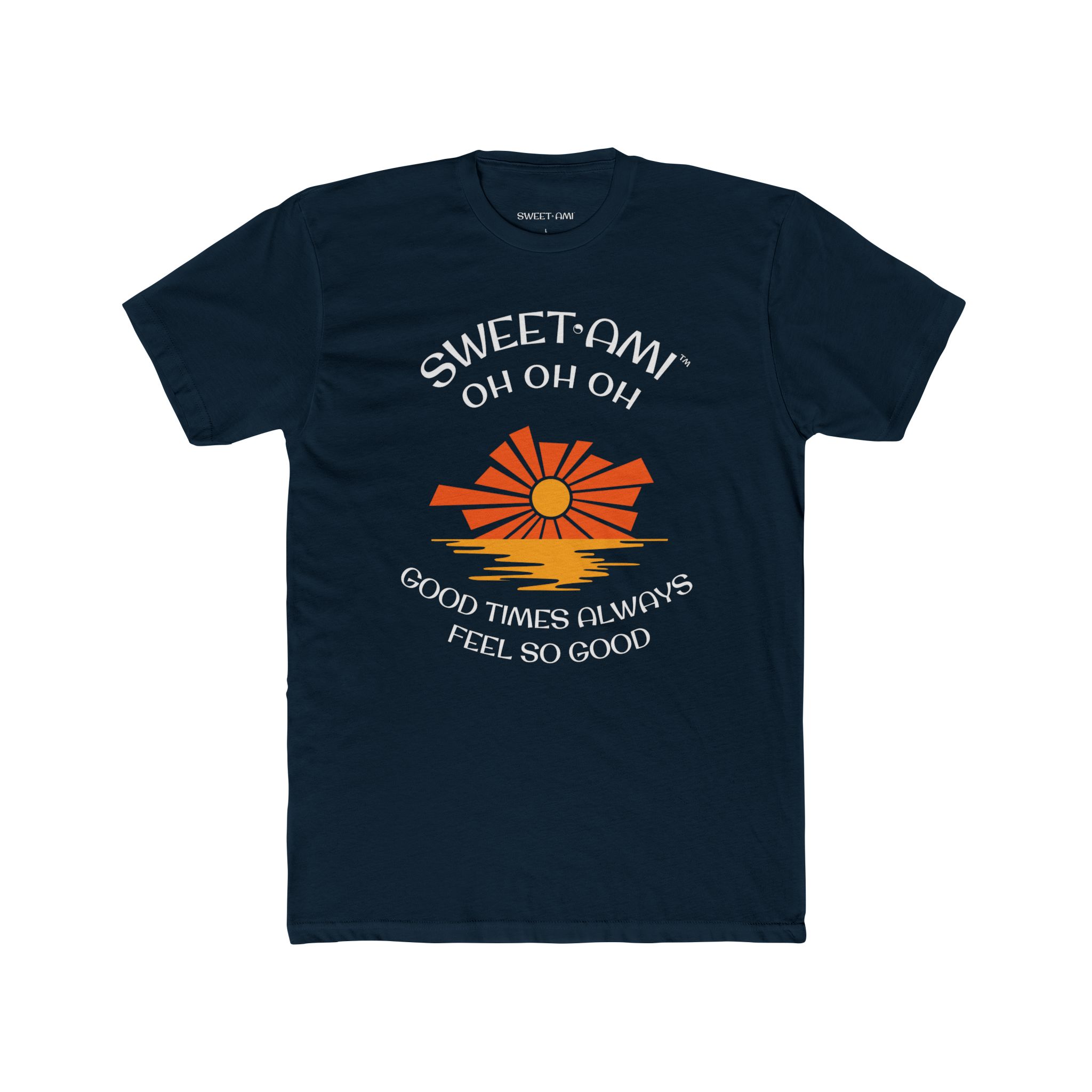 SWEET AMI Good Times Sunset Cotton Crew Tee - Image 1