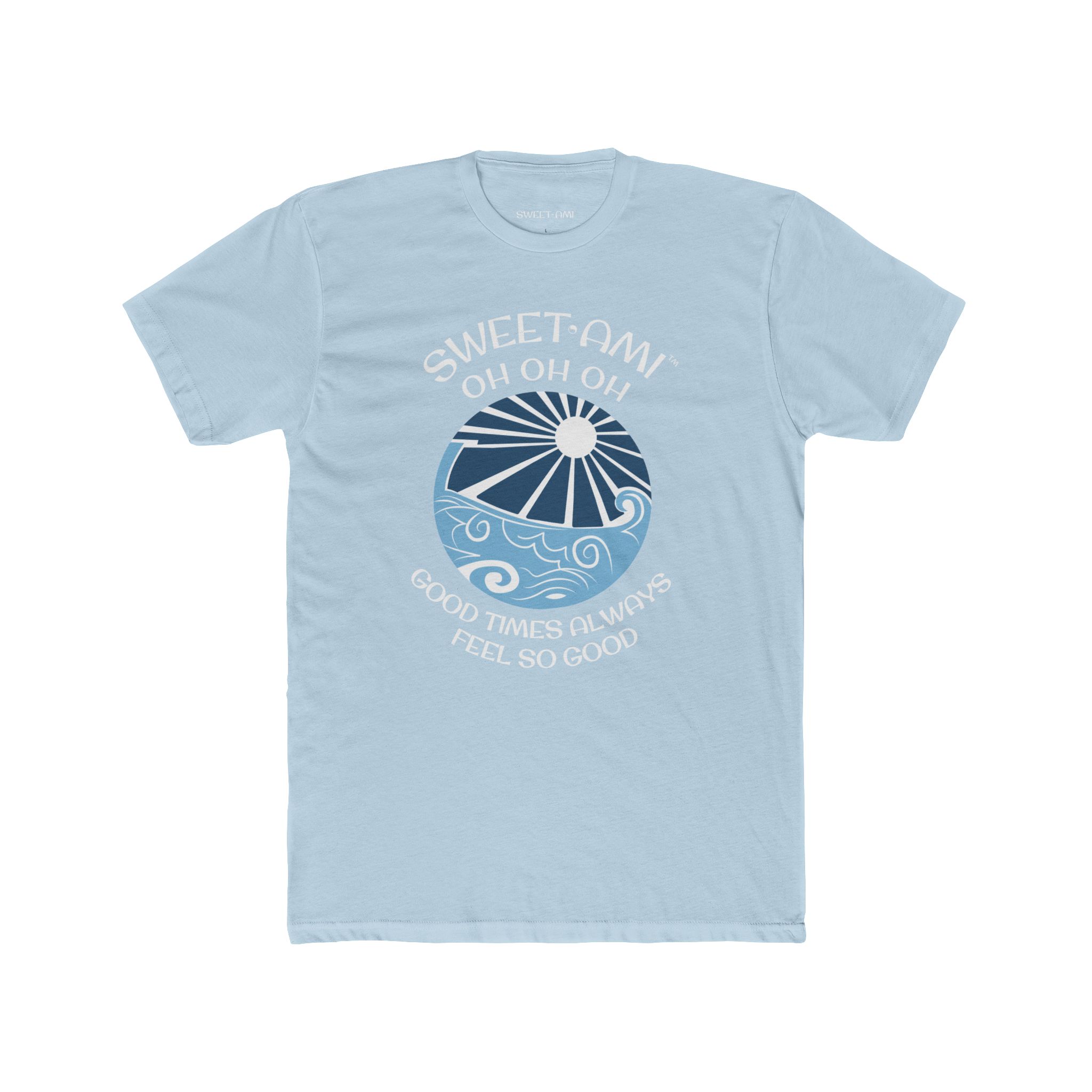 SWEET AMI Good Times Beach Ball Cotton Crew Tee - Image 1