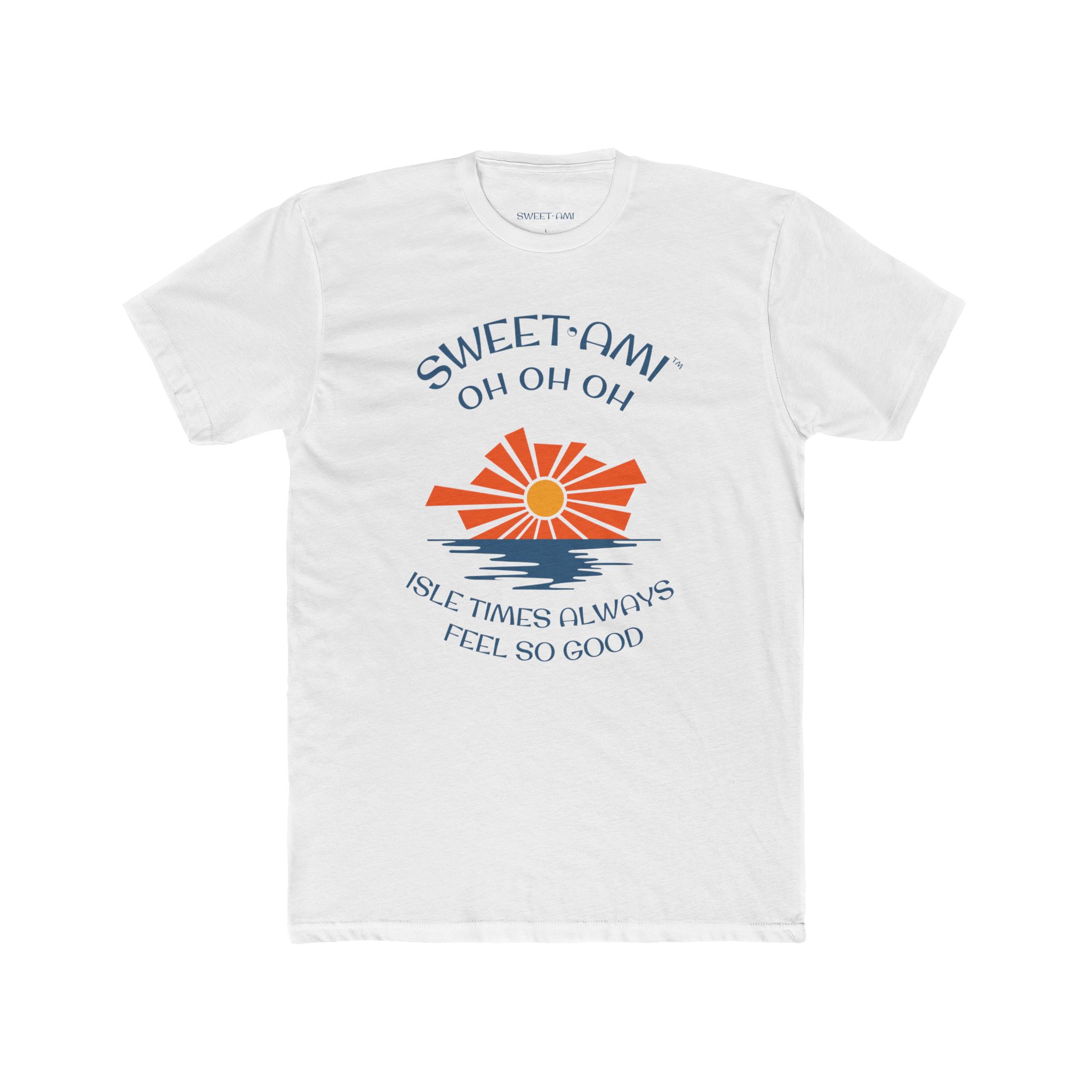 SWEET AMI Isle Times Sunset Cotton Crew Tee