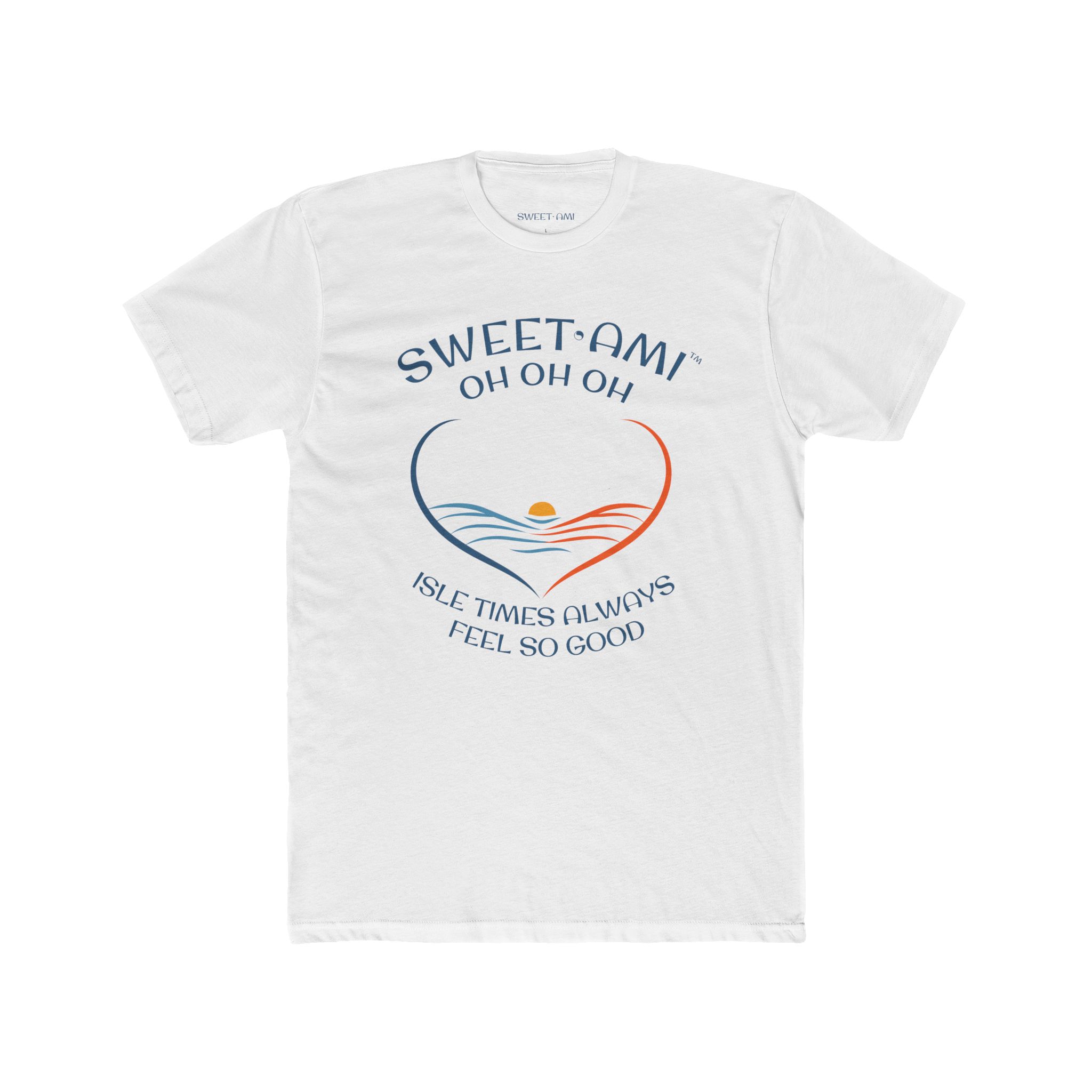 SWEET AMI Isle Times Heart Cotton Crew Tee