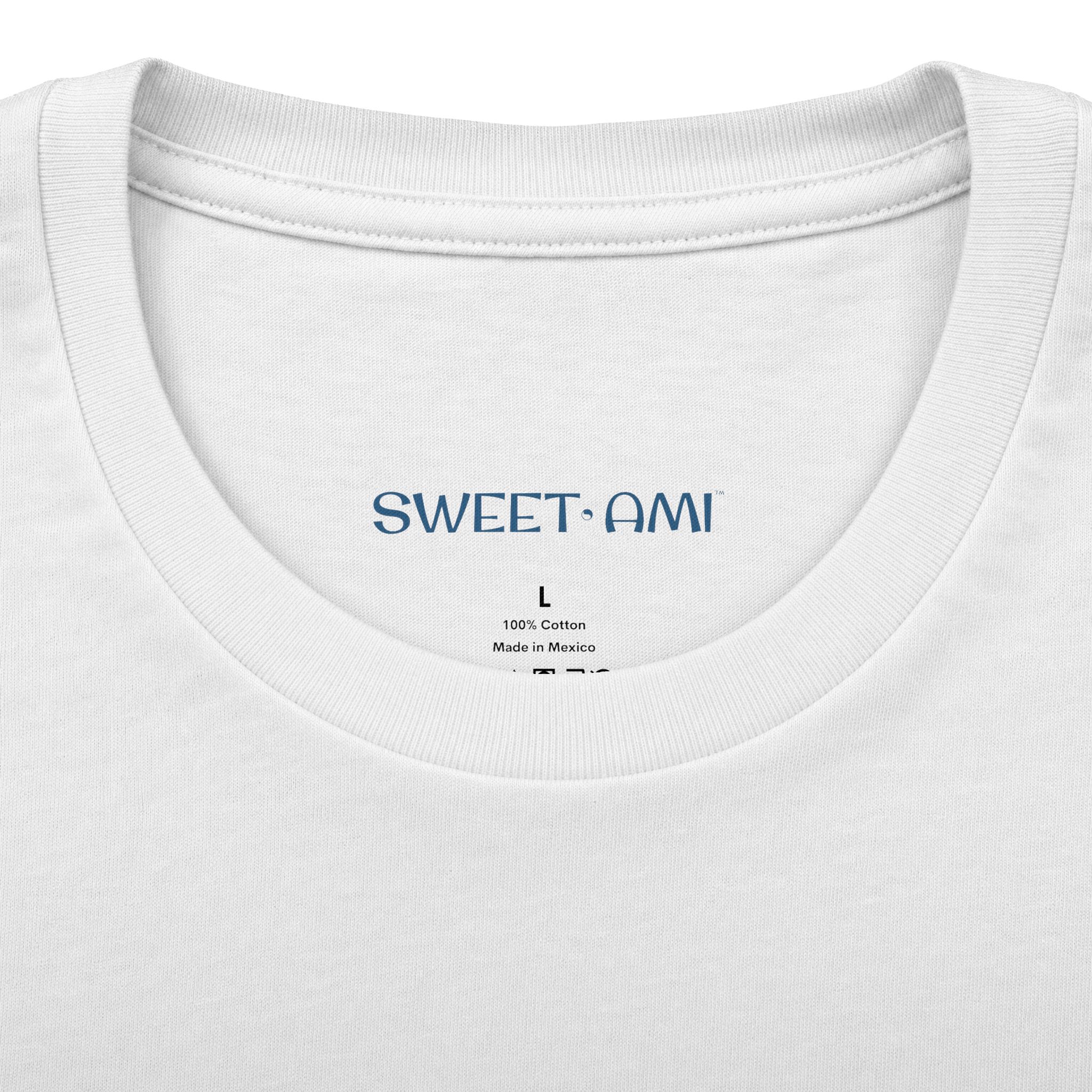 SWEET AMI Island Times Heart Cotton Crew Tee - Image 3