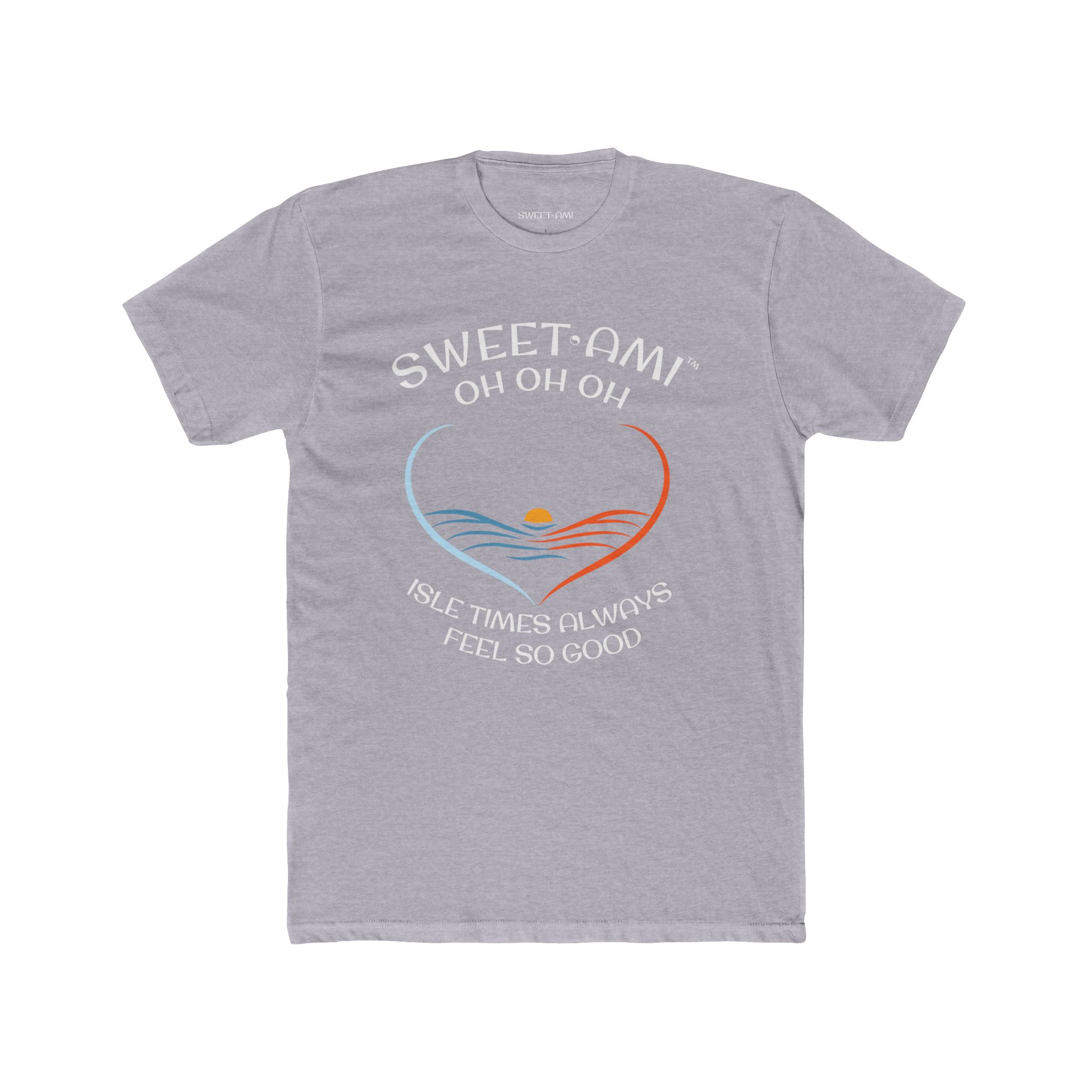 SWEET AMI Isle Times Heart Cotton Crew Tee