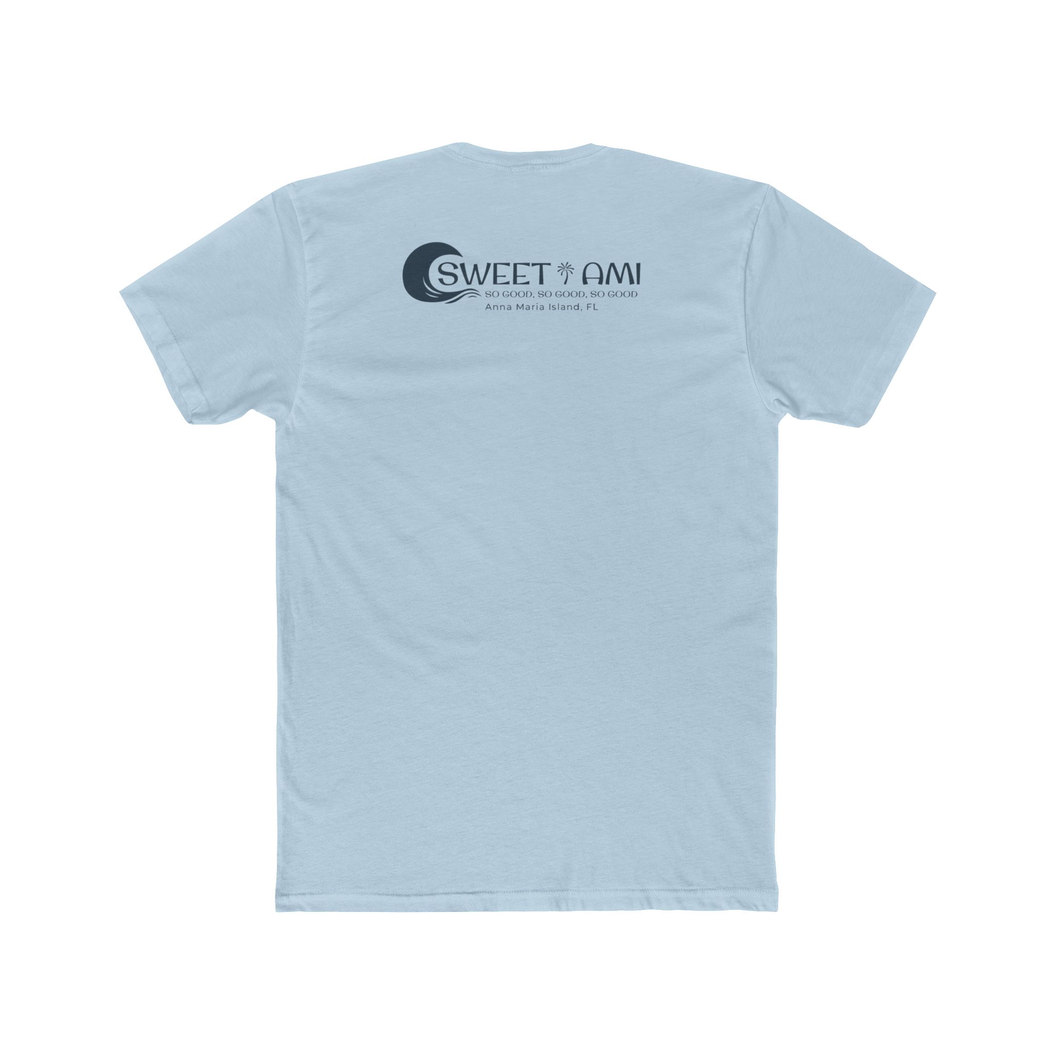 SWEET AMI Isle Times Palm Tree Cotton Crew Tee - Image 5
