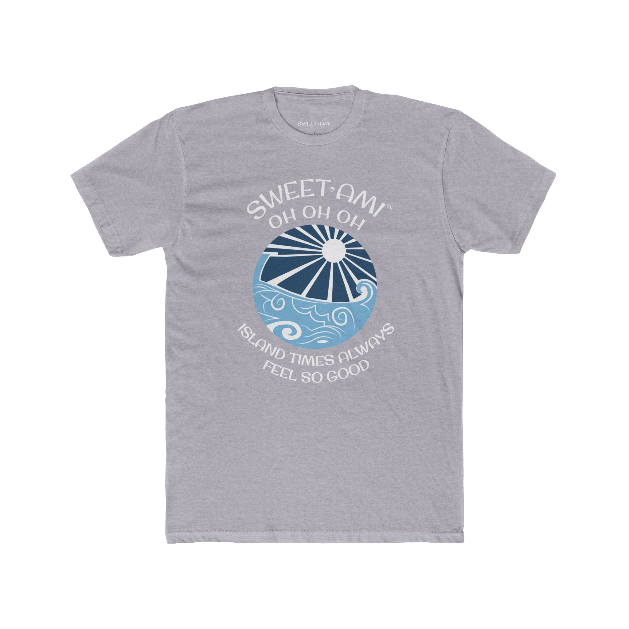 SWEET AMI Island Times Beach Ball Cotton Crew Tee