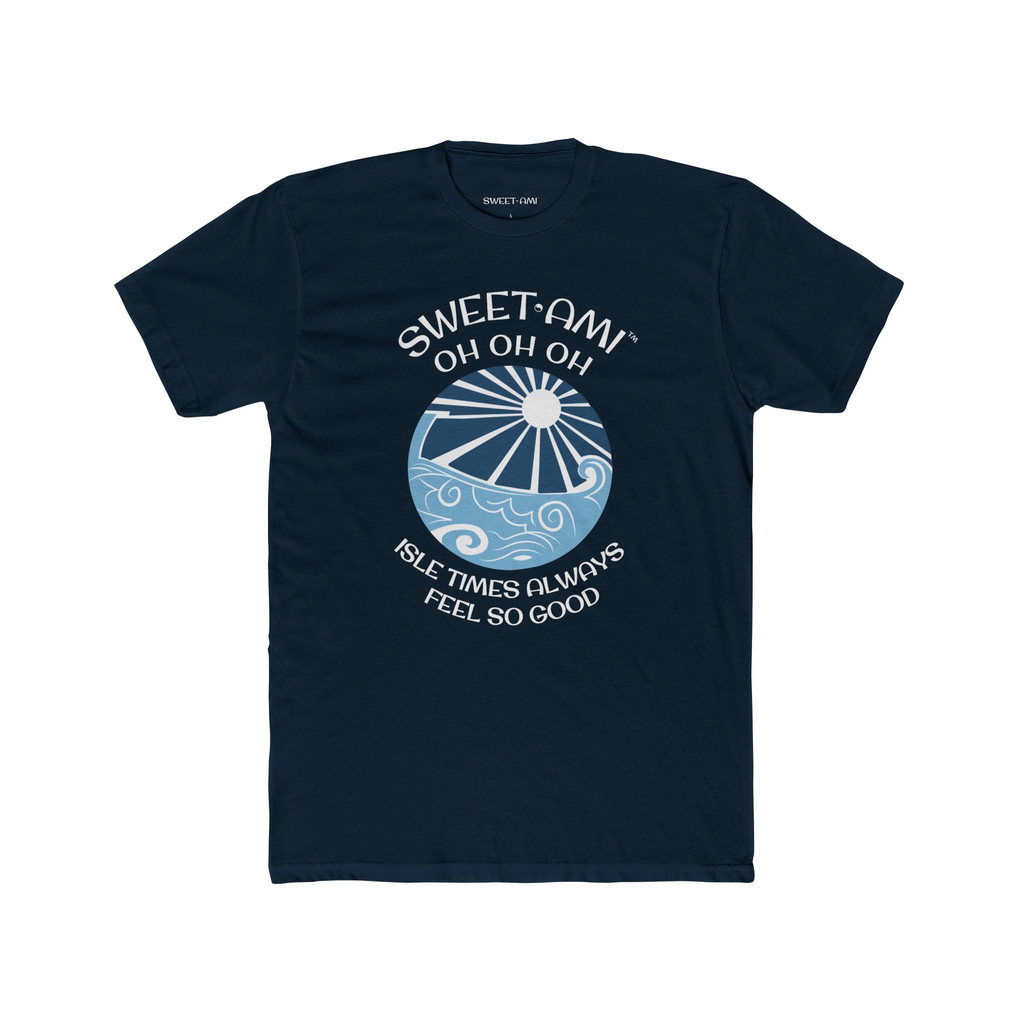 SWEET AMI Isle Times Beach Ball Cotton Crew Tee - Image 1