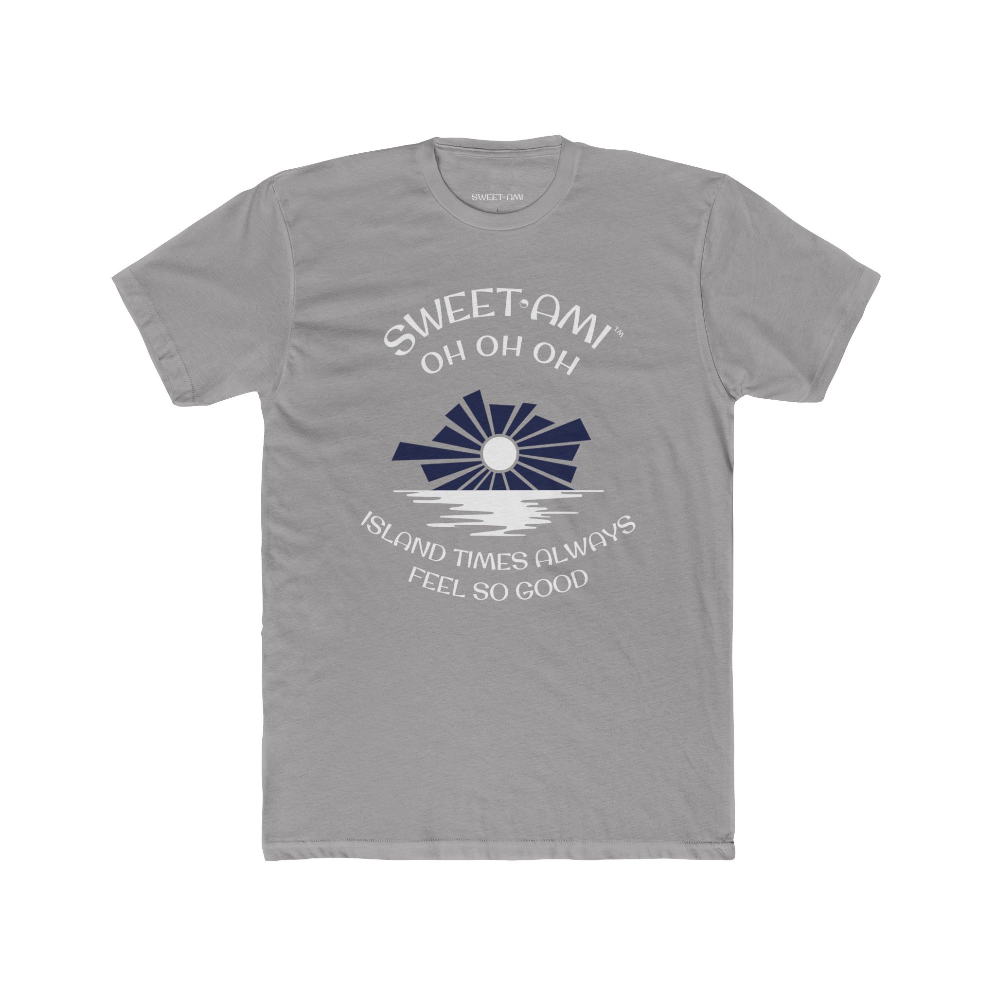 SWEET AMI Island Times Sunset Cotton Crew Tee