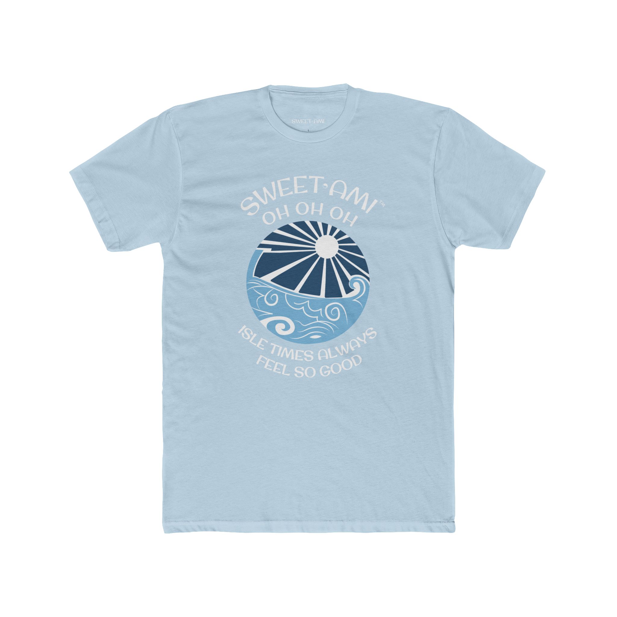 SWEET AMI Isle Times Beach Ball Cotton Crew Tee - Image 1