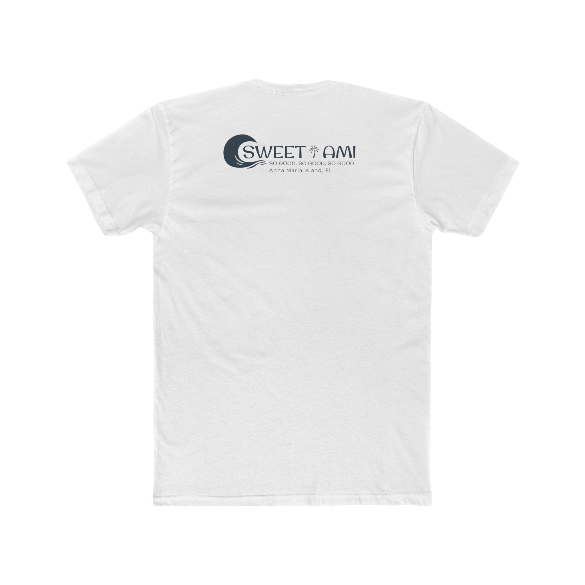SWEET AMI Isle Times Palm Tree Cotton Crew Tee